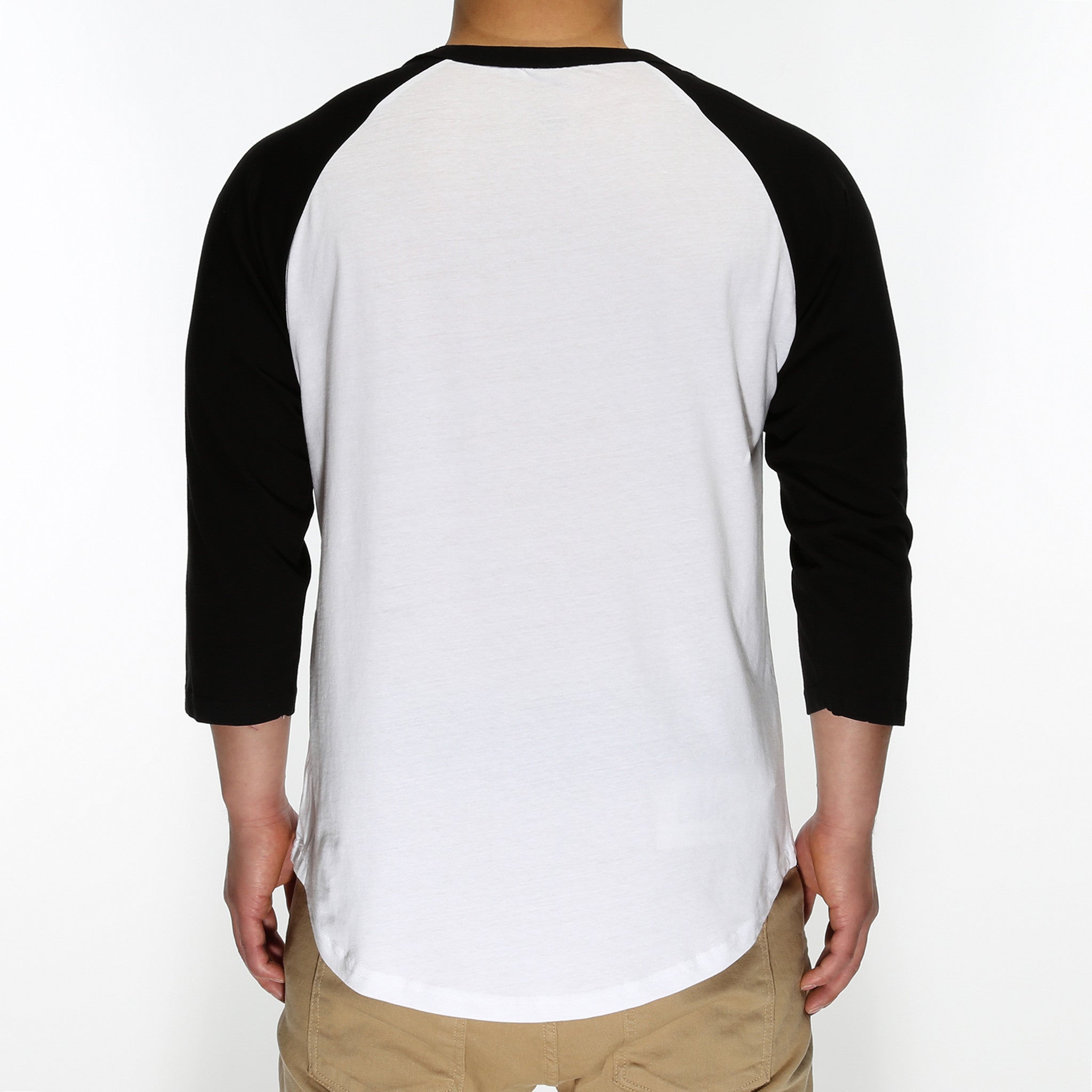 New Star 3/4 Sleeve Baseball Tee for Men & Women - Soft Cotton Blend Jersey Top in White/Black - Perfect for Casual Wear, Sports & Street Style