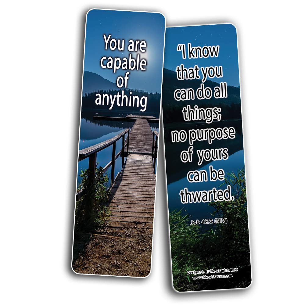 NewEights Living Your Purpose Bible Verses (30-Pack) - Inspirational Scripture Cards for VBS, Sunday School, Easter, Baptism, Thanksgiving & Christmas - Perfect for Worship, Bible Study & Gift Giving