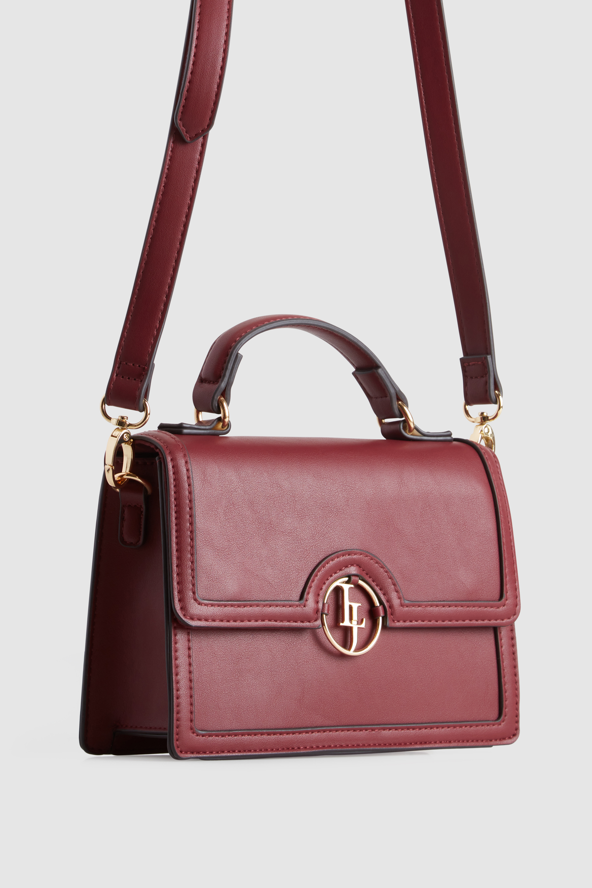 Laura Jones Top Handle Handbag for Women - Stylish Leather Shoulder Bag with Gold-Tone Hardware, Perfect for Work, Travel & Everyday Use