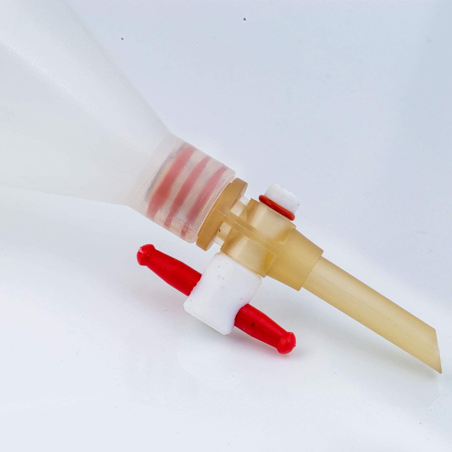 500ml Polypropylene Separating Funnel with PTFE Plug - Lab Grade Conical Separatory Funnel for Liquid Extraction - Essential for Chemistry Experiments & Essential Oil Distillation (Pack of 1)