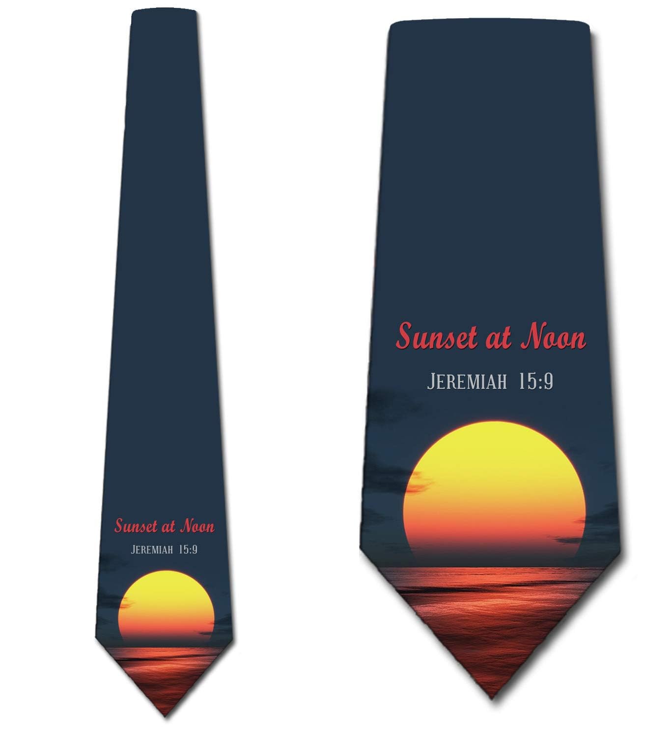 Religious Necktie for Men - Bible Verse Church Tie for Worship & Events