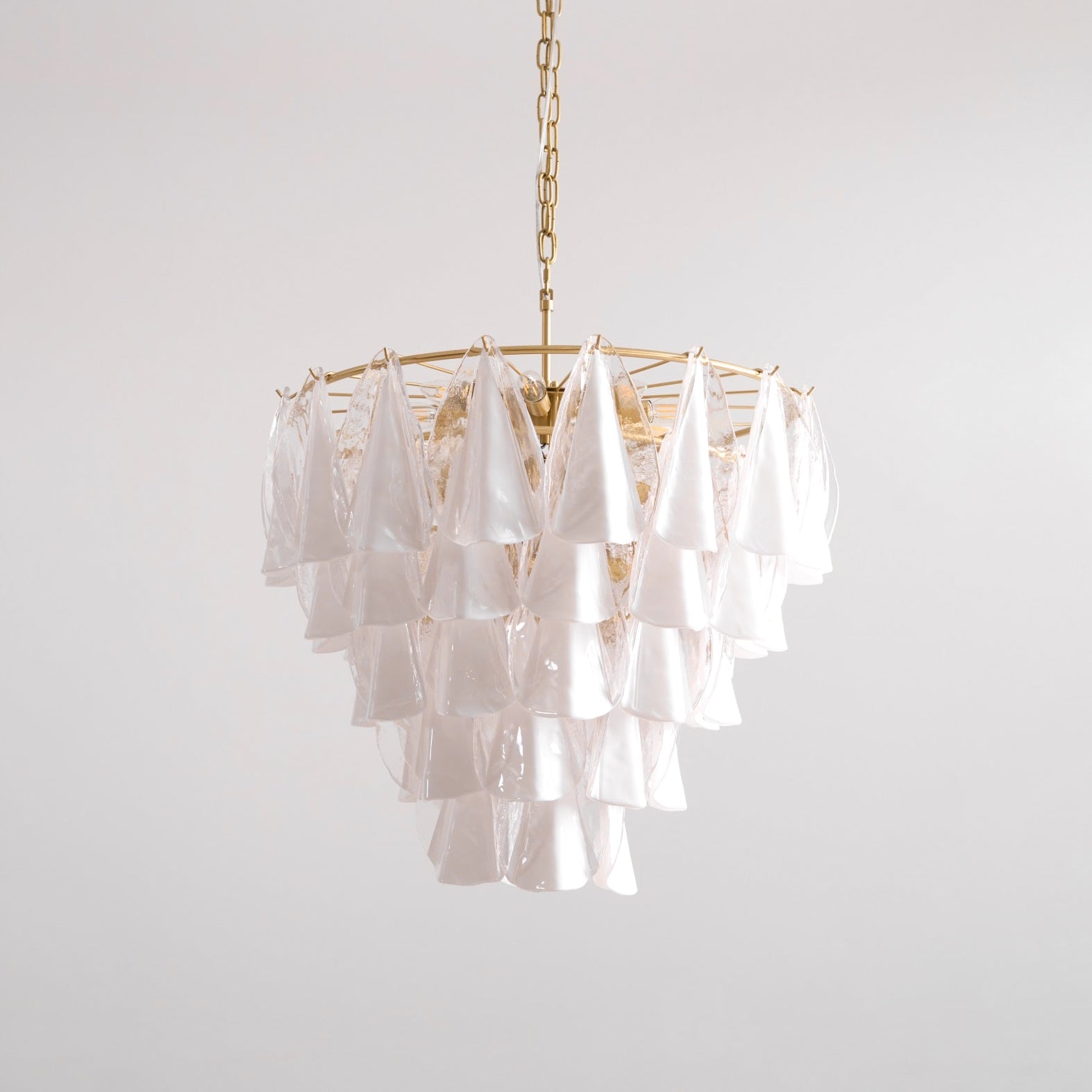 Elegant Marrina Murano Glass Chandelier - Handcrafted Italian Crystal Ceiling Light Fixture for Dining Room, Living Room & Bedroom Decor