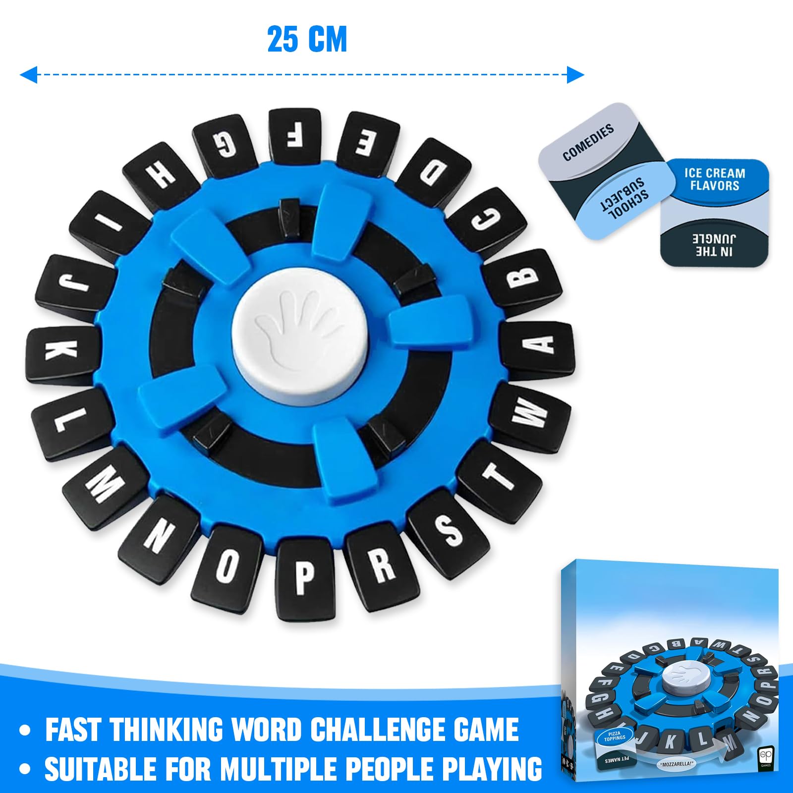 Tapple Word Game - Fast-Paced Letter Press Board Game with Timer for Kids & Families | Fun Educational Toy to Improve Language & Vocabulary Skills | Perfect for Family Game Nights, Classroom Learning & Party Entertainment