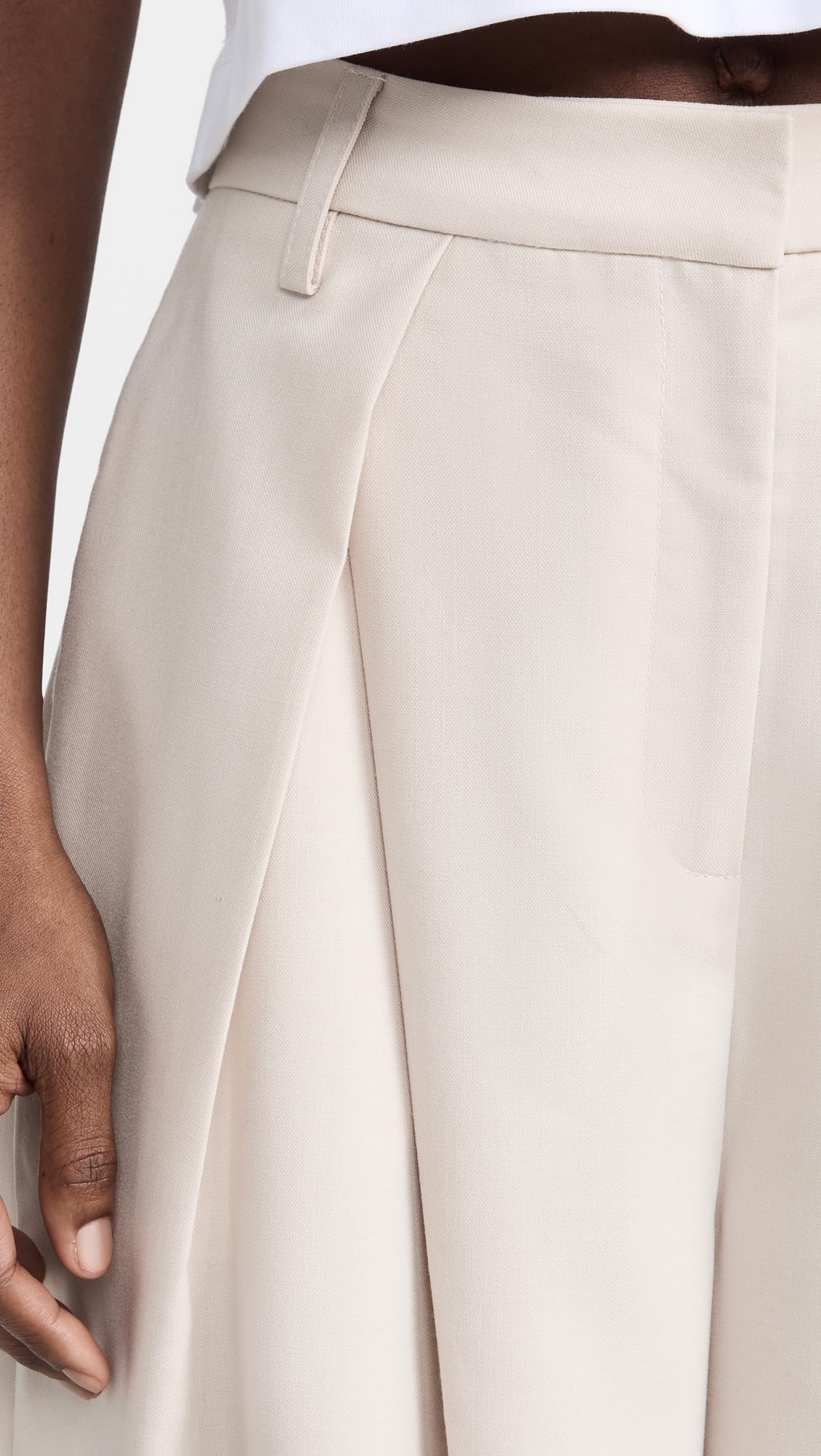 Pixie Market Women's Alew Wide Leg Pants - High Waisted Linen Trousers for Summer, Casual & Office Wear