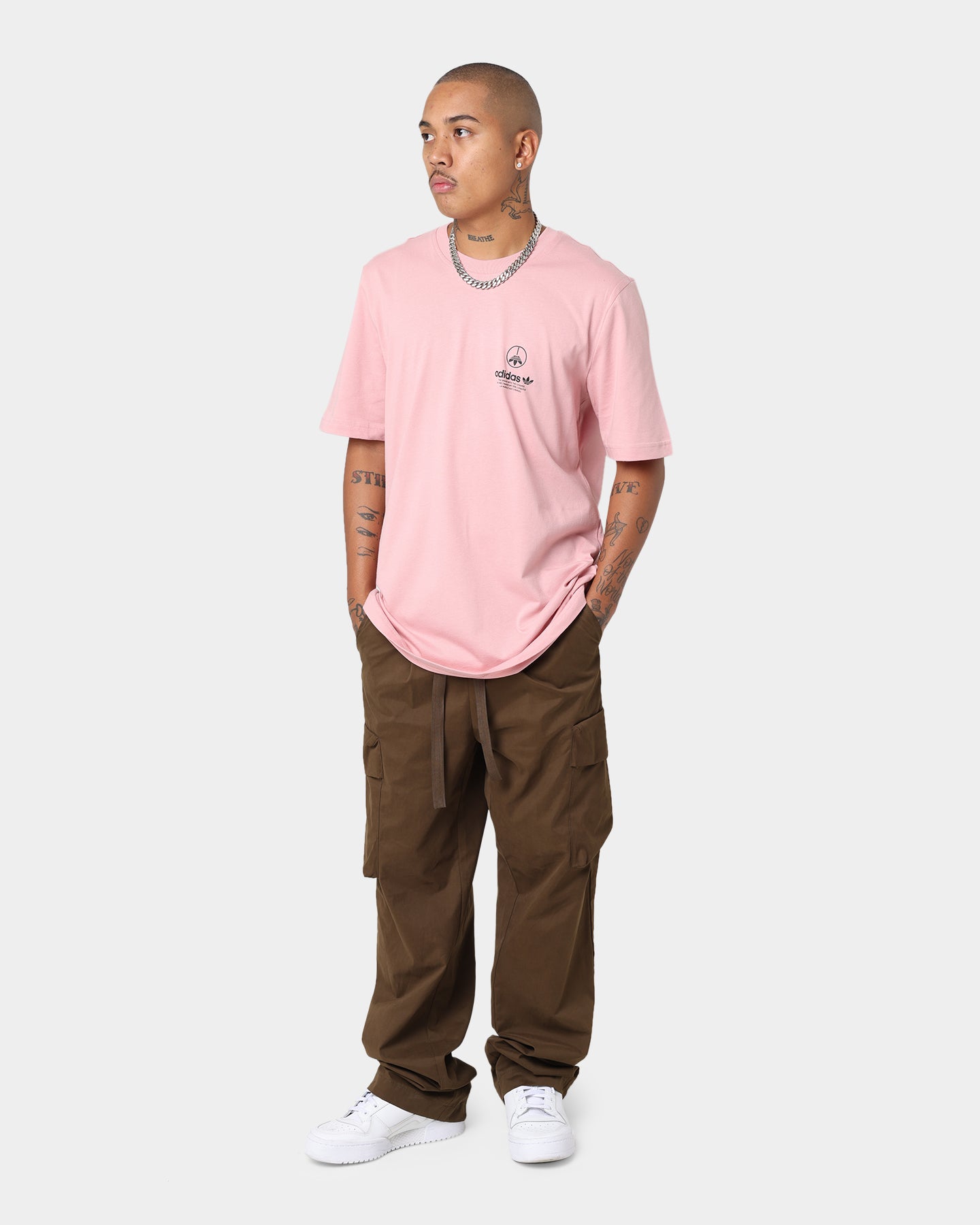 Adidas Graphics United T-Shirt for Men & Women - Wonder Mauve Cotton Tee - Casual Wear, Street Style, Gym & Everyday Outfits
