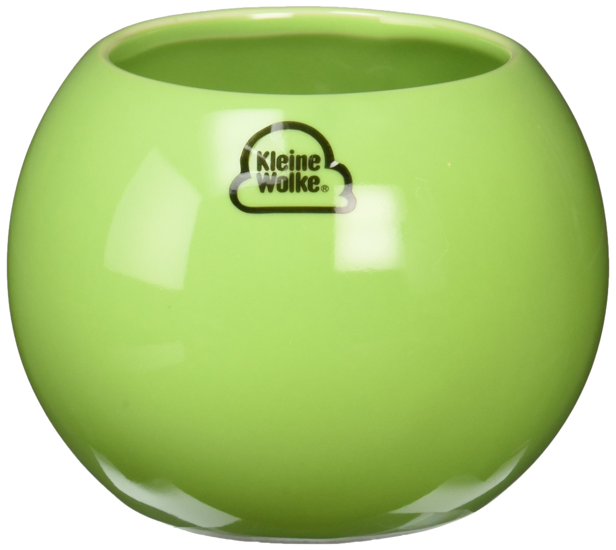 Vibrant Round Bathroom Countertop Tumbler - Spring Green Colorful Cup for Toothbrush Holder, Makeup Brush Organizer & Home Decor Accessory