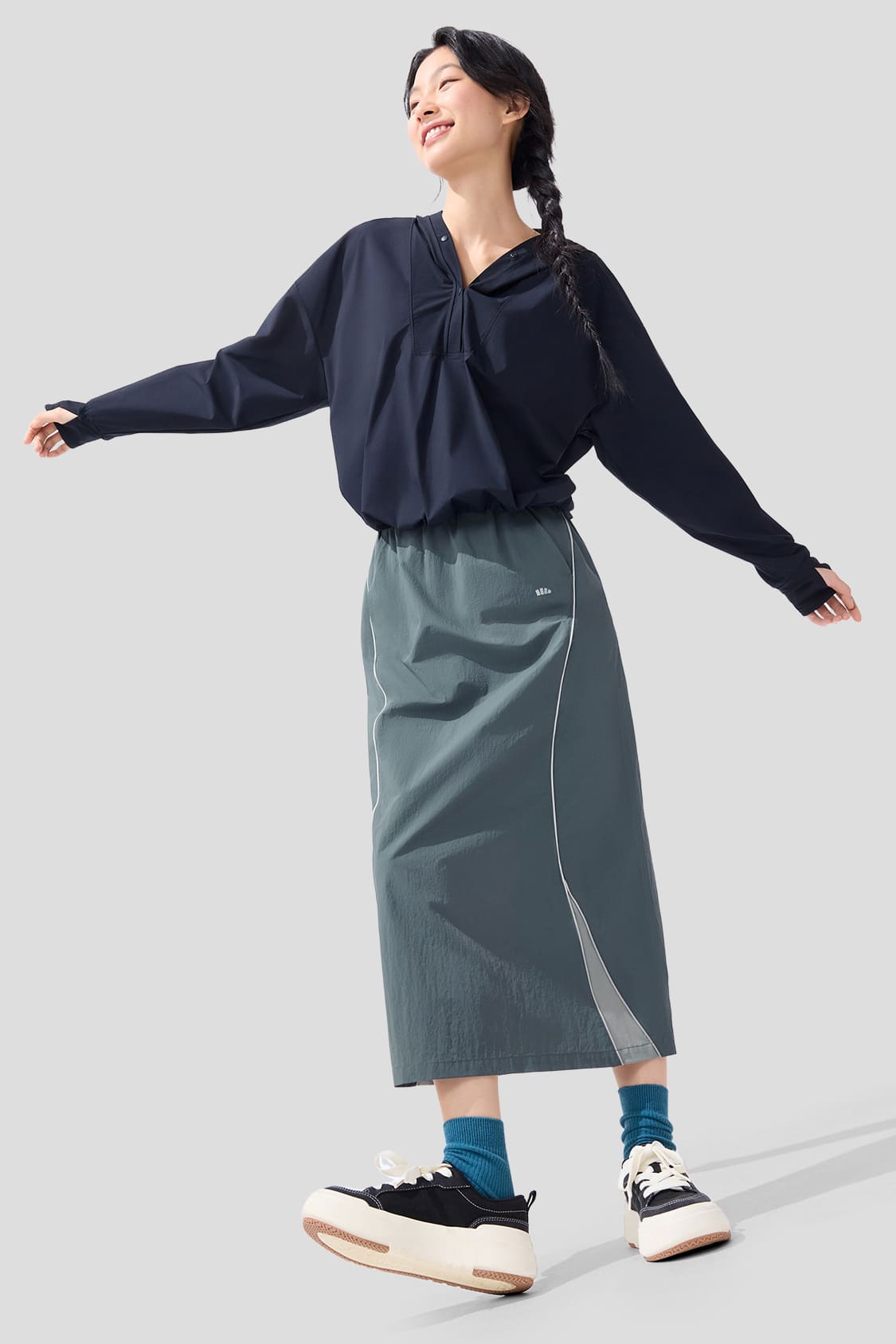 Swift Women's Quick Dry Cargo Skirt UPF50+ Sun Protection - Hiking, Travel & Outdoor Activities Skirt for Women