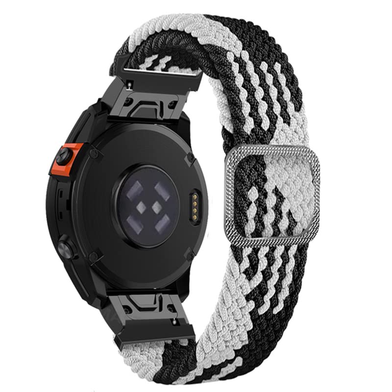 Premium Nylon Watch Band Compatible with Garmin Fenix 7/7X/6X Pro/6 Pro/5/5 Plus - Durable GPS Sport Replacement Strap for Running, Hiking & Outdoor Activities