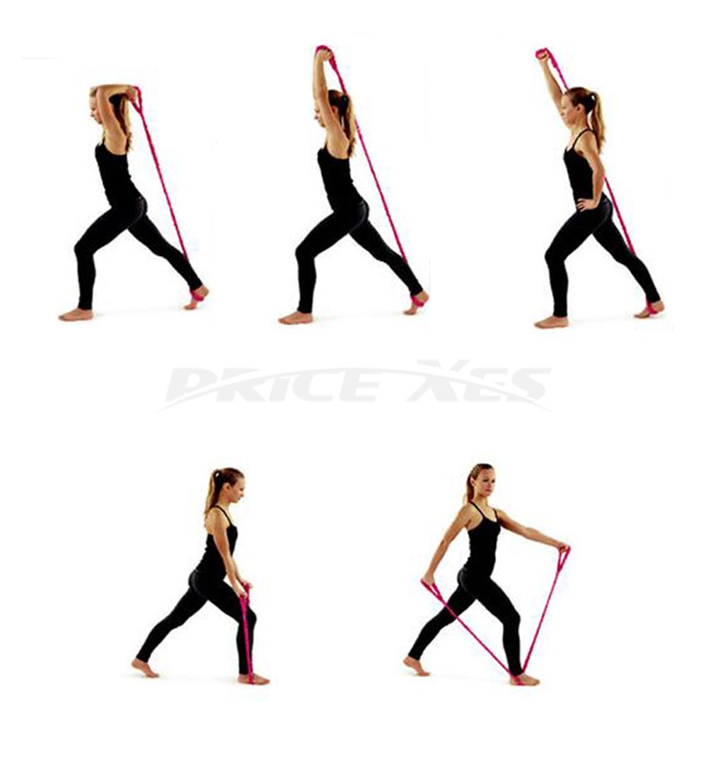 Premium Latex Nylon Resistance Bands with Cord Cover - Strength Training, Flexibility & Stretching Exercise Equipment for Home Gym, Yoga, Pilates, Ballet, Cheerleading & Gymnastics Warm Up