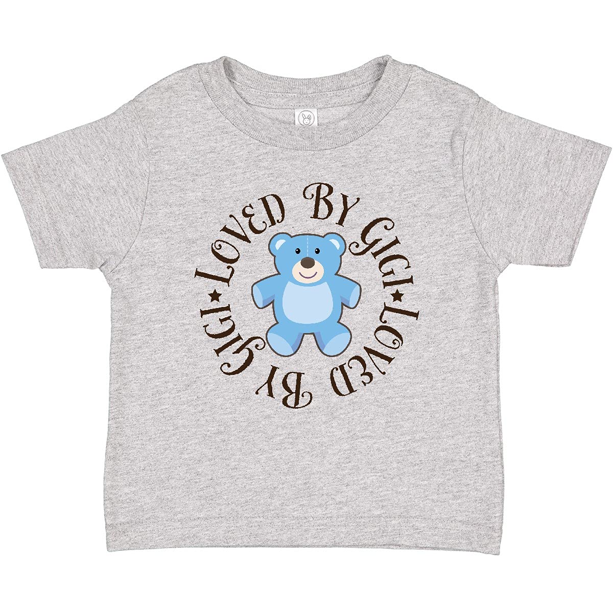 Inktastic Loved by Gigi Baby Boy Short Sleeve T-Shirt - Soft Cotton Cute Graphic Tee for Infants & Toddlers - Perfect for Playdates, Birthday Parties & Family Photos