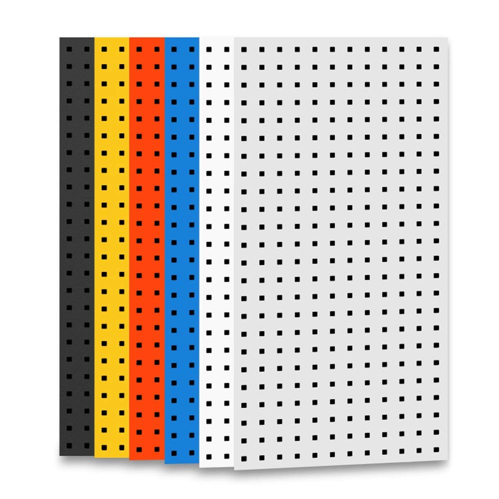 Steel Pegboard Hooks - Heavy Duty Metal Wall Mount Organizer with Square Holes for Tools Storage (100x50cm, Blue) - Perfect for Garage, Workshop & Home Organization