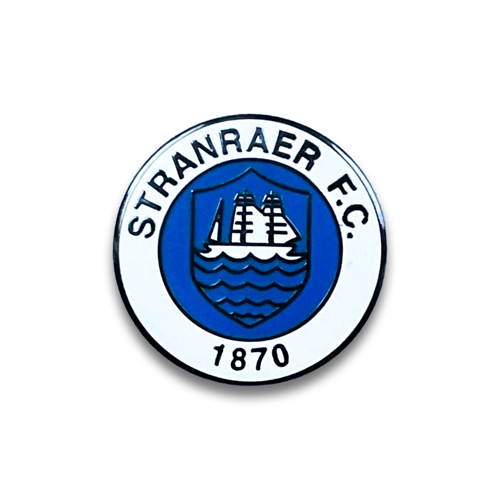 Stranraer FC Pin Badge - Official Collectible Enamel Badge for Soccer Fans - Perfect for Jerseys, Hats & Backpacks