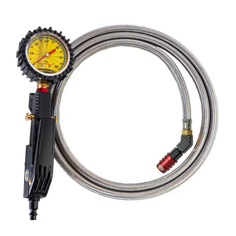 Power Tank Trooper Safety Series 60 PSI Liquid Analog Tire Inflator - Portable Air Compressor for Cars, Bikes & Motorcycles - Perfect for Roadside Emergencies & Garage Use