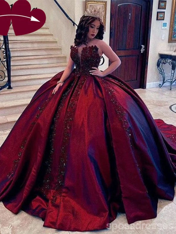 Elegant Red A-Line Maxi Long Prom Dress for Women - Perfect for Evening Parties, Homecoming, and Formal Events | Style 13762