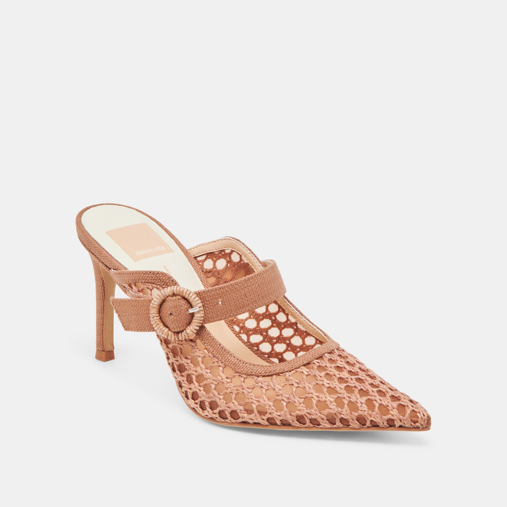 KEEKEE Women's Saddle Heels - Woven Raffia Summer Sandals for Beach, Wedding & Outdoor Parties | Comfortable Dress Shoes with Arch Support