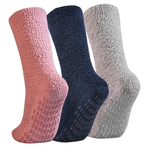 3 Pairs,pink+grey+navy