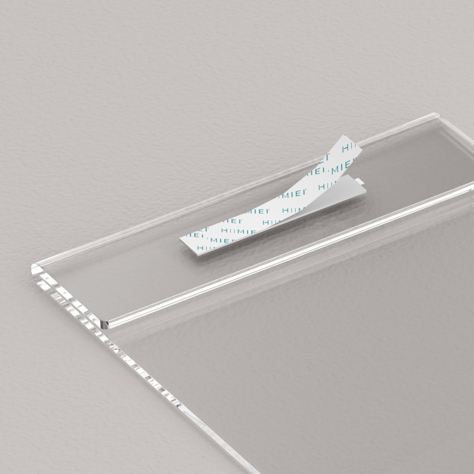 20 Pack Clear Acrylic Wall Mount 8.5x11 Sign Holders - Portrait Door Plexiglass Display with 3M Adhesive Tape - Plastic Photo Frames for Office, Hospital, Hotel & Retail Stores - Perfect for Menus, Ads, Notices & Promotional Displays
