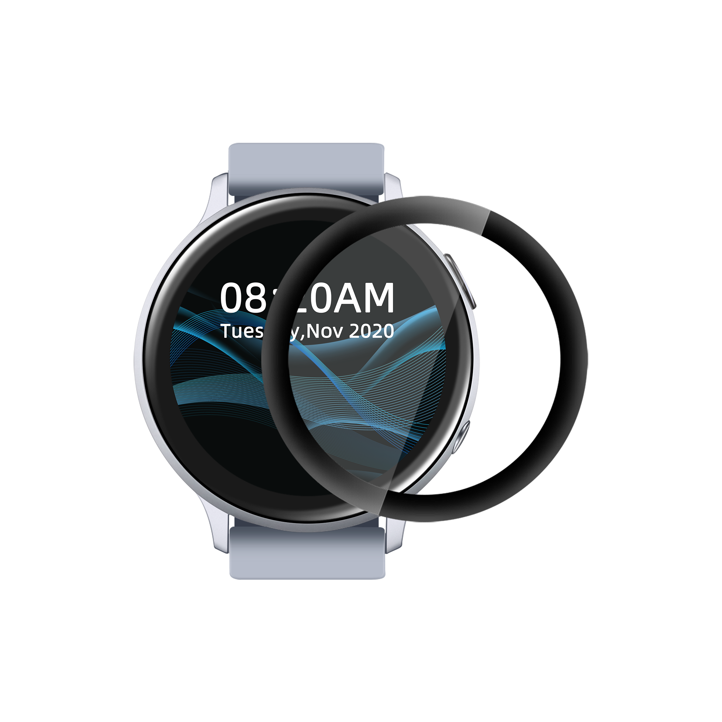 Premium Tempered Glass Screen Protector for Samsung Galaxy Watch Active2 (44mm) - 2 Pack - Anti-Scratch, Bubble-Free, HD Clear Protection - Perfect for Workouts, Swimming & Everyday Use
