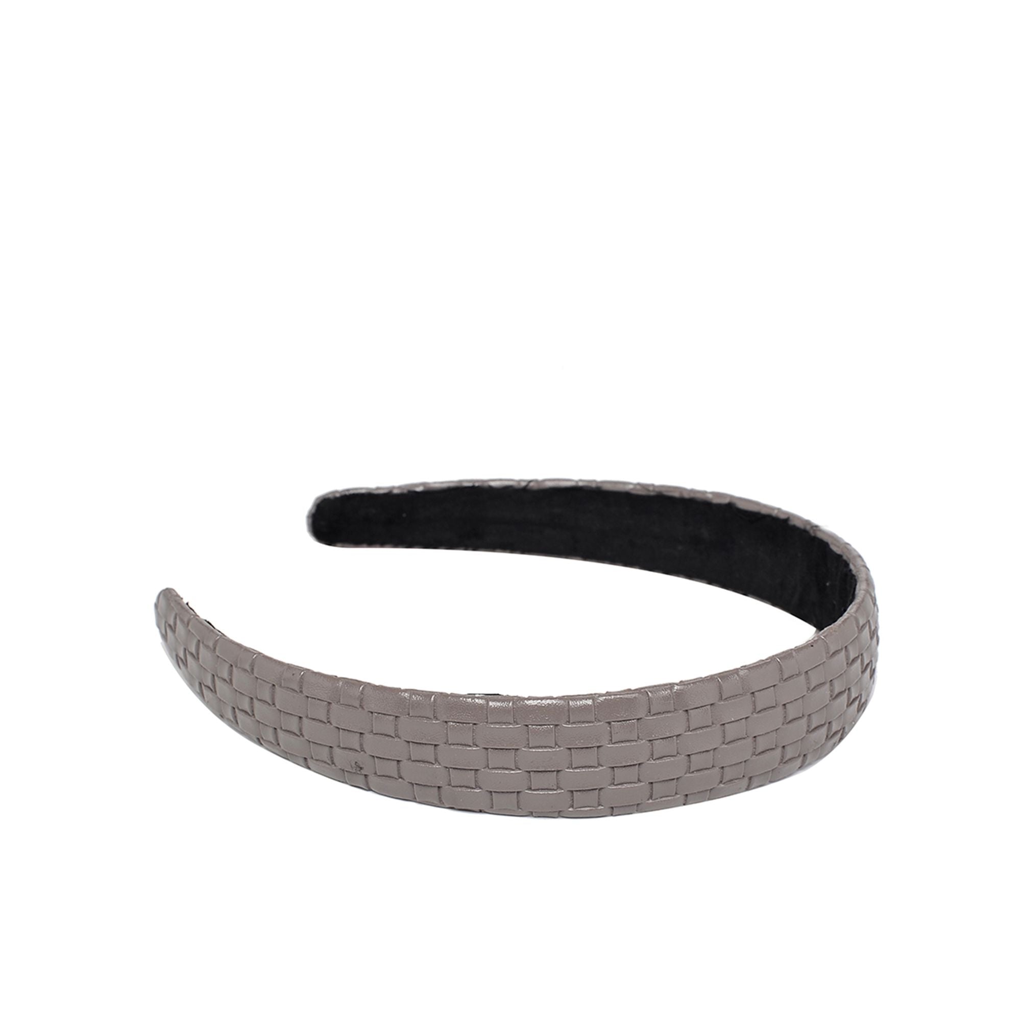 Stylish Embossed Woven Vegan Leather Headband for Women - Fashion Hair Accessory for Workouts, Yoga, and Everyday Wear