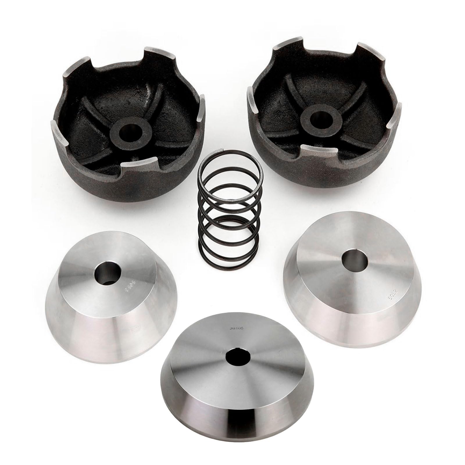 6-Piece Light Duty Truck Cone & Bell Clamp Adapter Set for Ammco Brake Lathes with 1