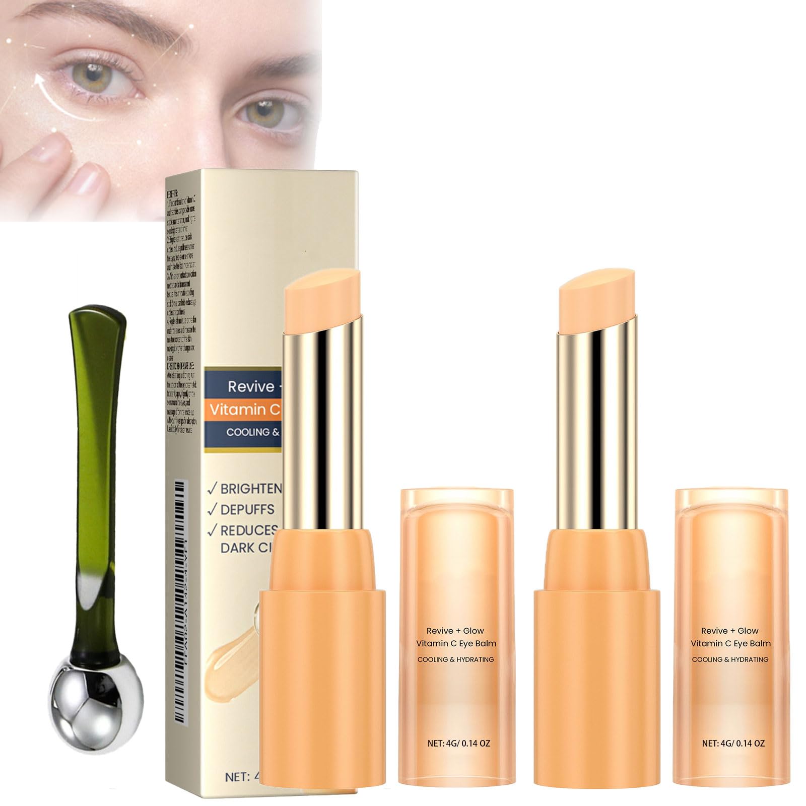 Vicinity Hydrating Eye Balm - Soothing Lightweight Gel Cream for Under Eye Care, Dark Circles & Puffiness Relief | Daily Use for All Skin Types | Perfect for Morning Routine & Nighttime Skincare