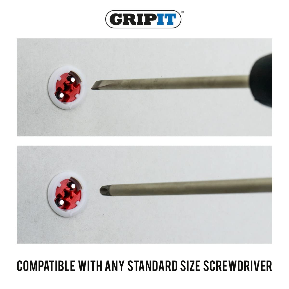 Heavy Duty Red Drywall Anchors Kit (145 lbs Capacity) - Includes Wall Anchors, Screws & 3/4