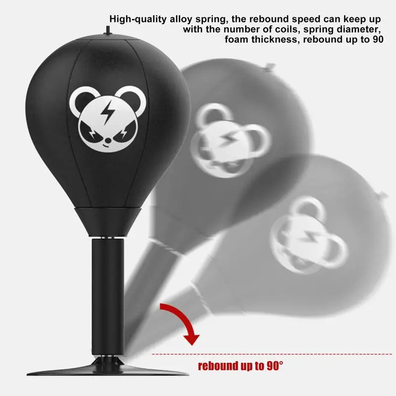 Stress Relief Desktop Punching Bag with Strong Suction Cup - Portable Office & Home Stress Buster for Adults, Perfect for Work Desks, Gaming Setups & Home Gym