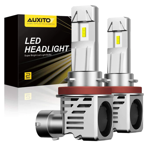 2006-2022 Ford Fusion LED Headlight Bulbs H11/H8 Low Beam - Wireless Installation - Super Bright White Light for Night Driving & Foggy Conditions