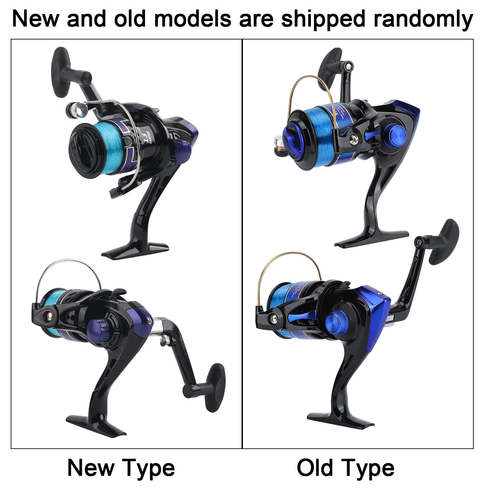 **YF Series 2000-Black Fishing Reel - 12BB Ball Bearing, Plastic Plated for Freshwater & Saltwater Fishing - Perfect for Bass, Trout, and Offshore Angling**