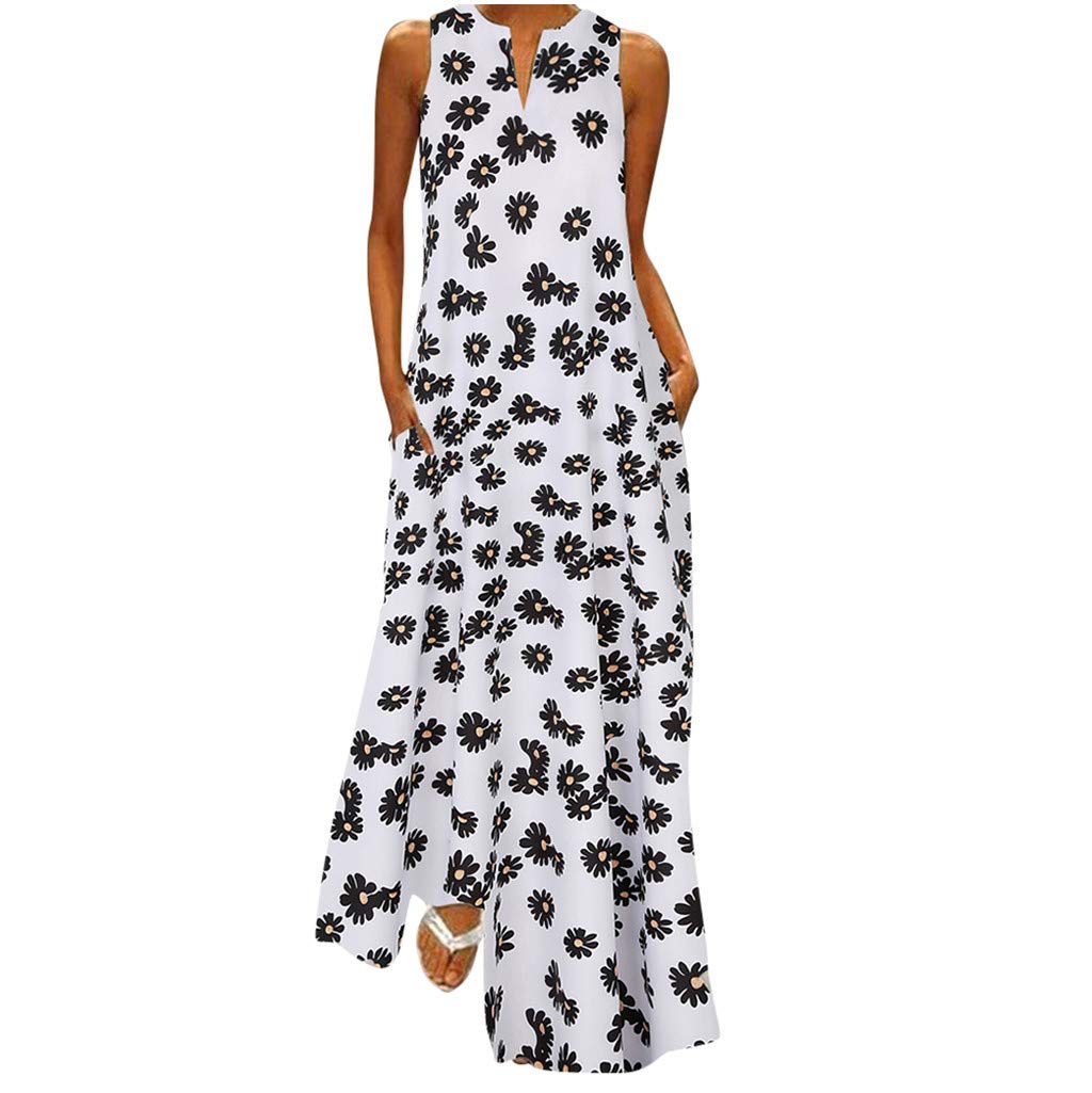 Sexy Dresses for Curvy Women - Women's Summer Casual Strappy Maxi Dress, Sexy Party & Beach Long Sundress, Flattering Plus Size Midi Gown, Z4 White2 Medium - Perfect for Vacations, Date Nights & Poolside Parties