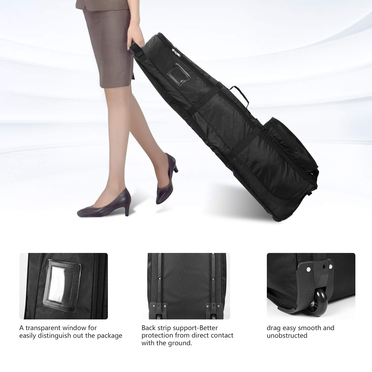Premium Foldable Golf Travel Bag with Wheels - Lightweight Airline Approved Golf Club Case for Easy Transport - Perfect for Air Travel, Golf Vacations & Tournaments