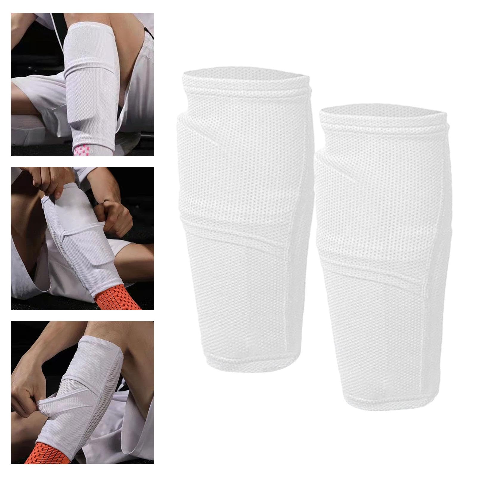 BNF® Soccer Shin Guard Socks - Breathable Shin Support for Running, Cycling & Sports - Perfect for Soccer Players & Athletes - Ideal for Training, Matches & Outdoor Activities