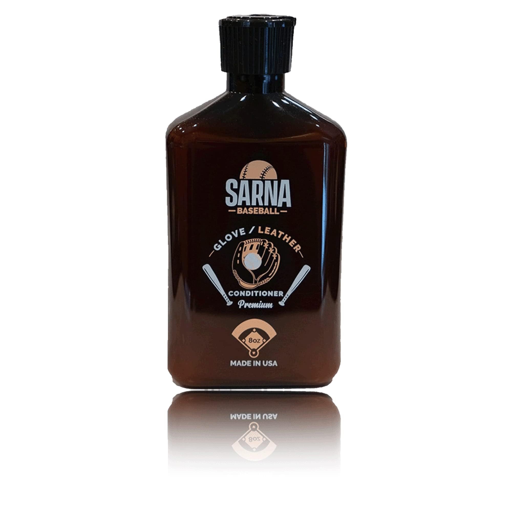 Premium Leather Conditioner for Baseball & Softball Gloves - Restores & Protects All Leather Sports Equipment - Made in USA - Ideal for Glove Maintenance, Leather Care & Sports Gear Protection