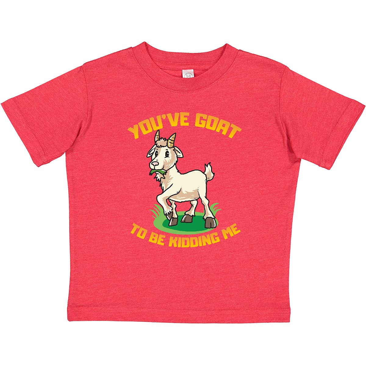 Inktastic Funny Goat Kid Joke Toddler T-Shirt - Cute Baby Animal Graphic Tee for Boys & Girls - Perfect for Playdates, Birthday Parties & Casual Wear