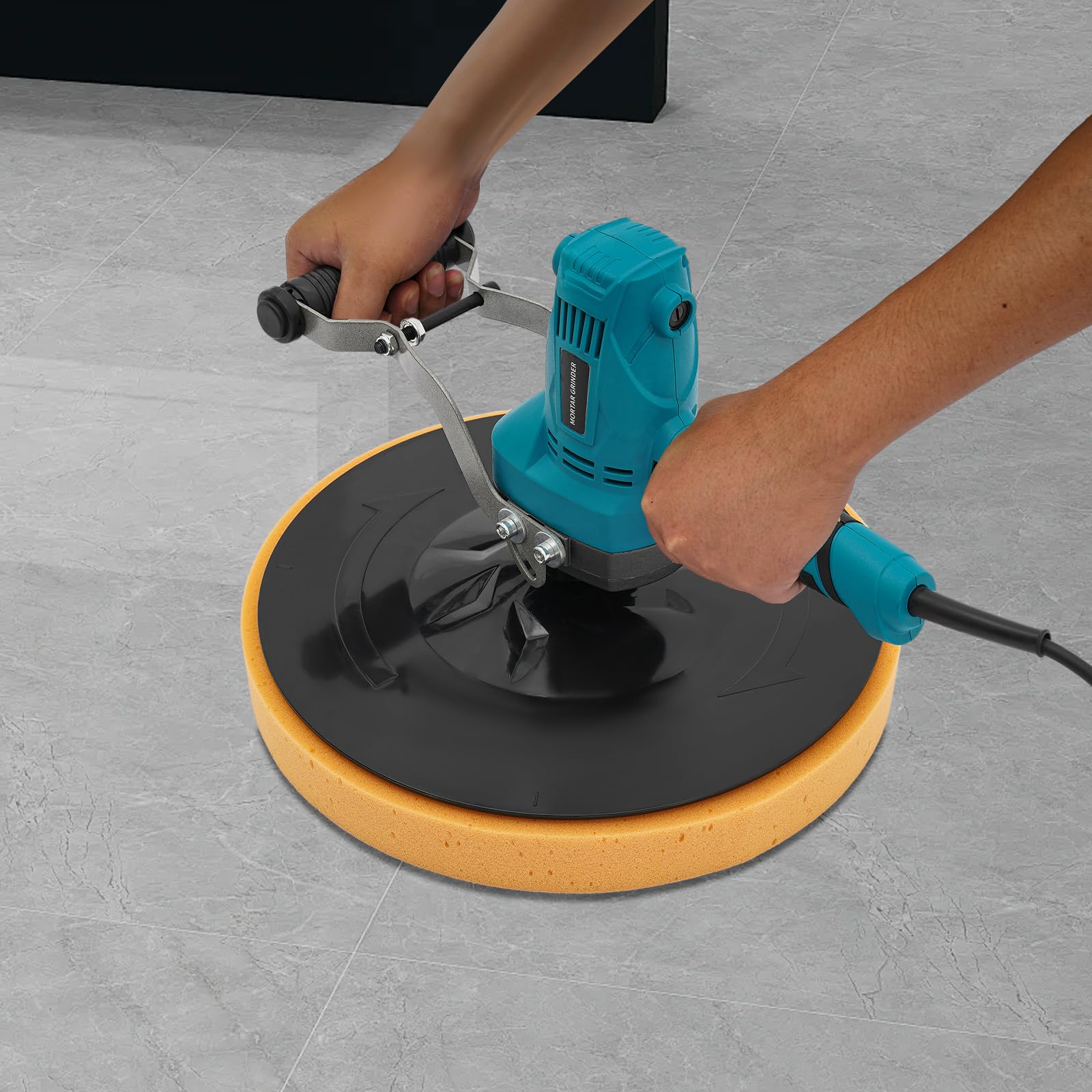 850W Electric Trowel Wall Smoothing & Polishing Machine Kit - 110V Concrete Cement Mortar Finishing Tool (Blue) - Perfect for DIY Home Renovation, Construction Projects & Professional Wall Smoothing