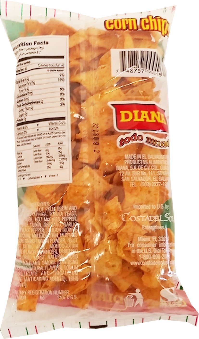 Prodiana Spicy Corn Chips 4.3oz - Hot Picante Flavor, Crunchy Mexican Style Snacks (Pack of 18) | Perfect for Parties, Movie Nights & On-the-Go Snacking
