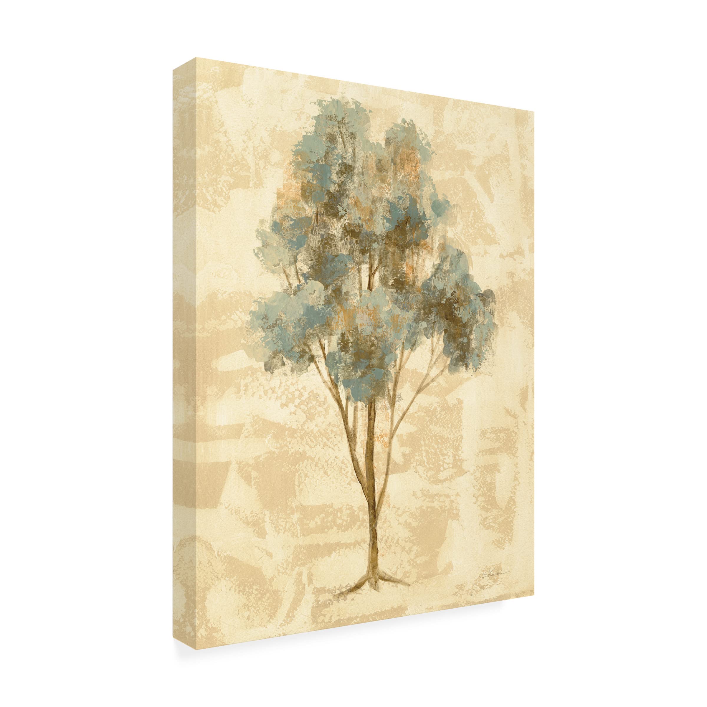 Silvia Vassileva 'Ethereal Tree III' Canvas Wall Art Print - Modern Abstract Nature Painting for Living Room, Bedroom & Office Decor
