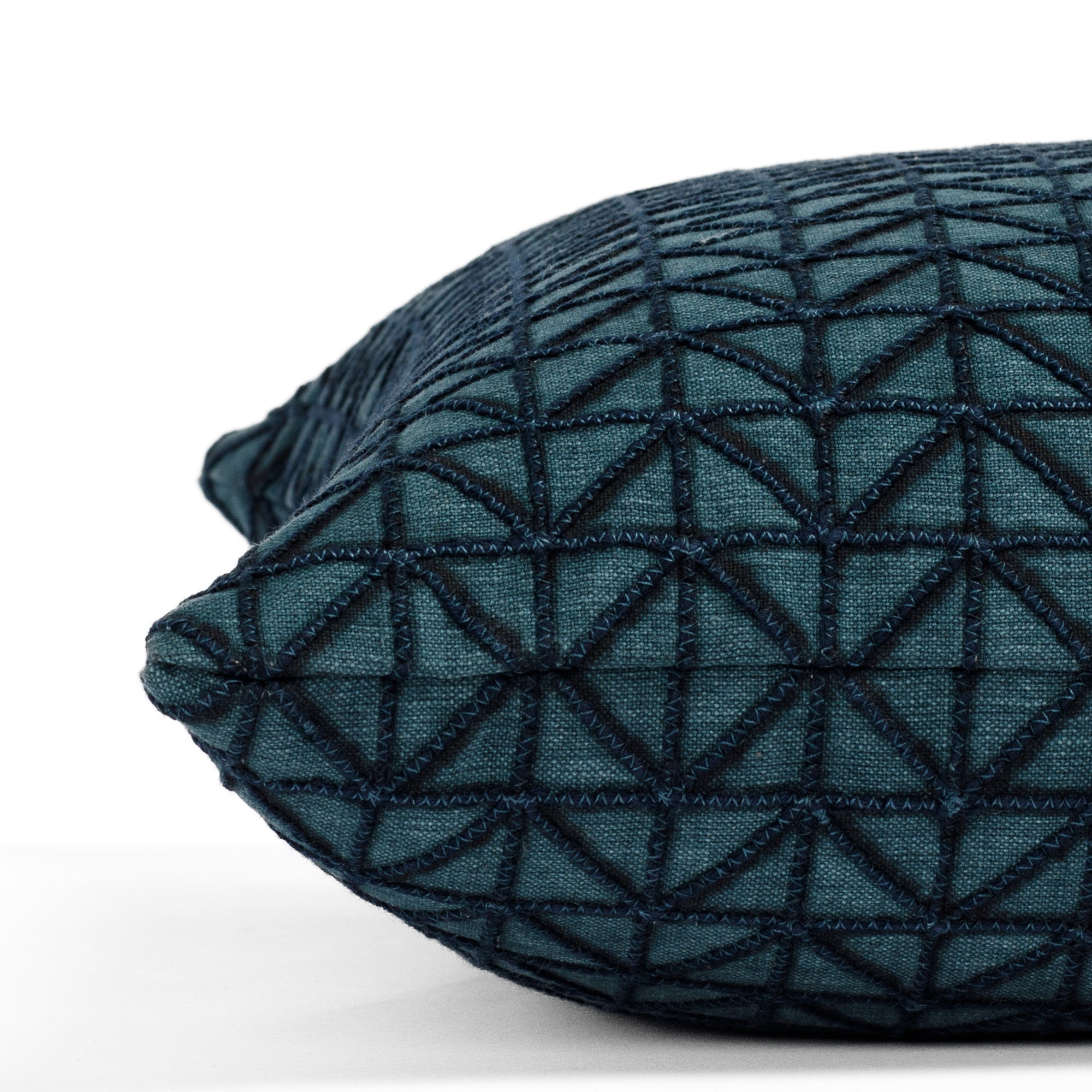 Torello 20x20 Inch Decorative Throw Pillow Cover - Soft Aegean Blue Square Cushion for Sofa, Bed, Living Room & Home Decor