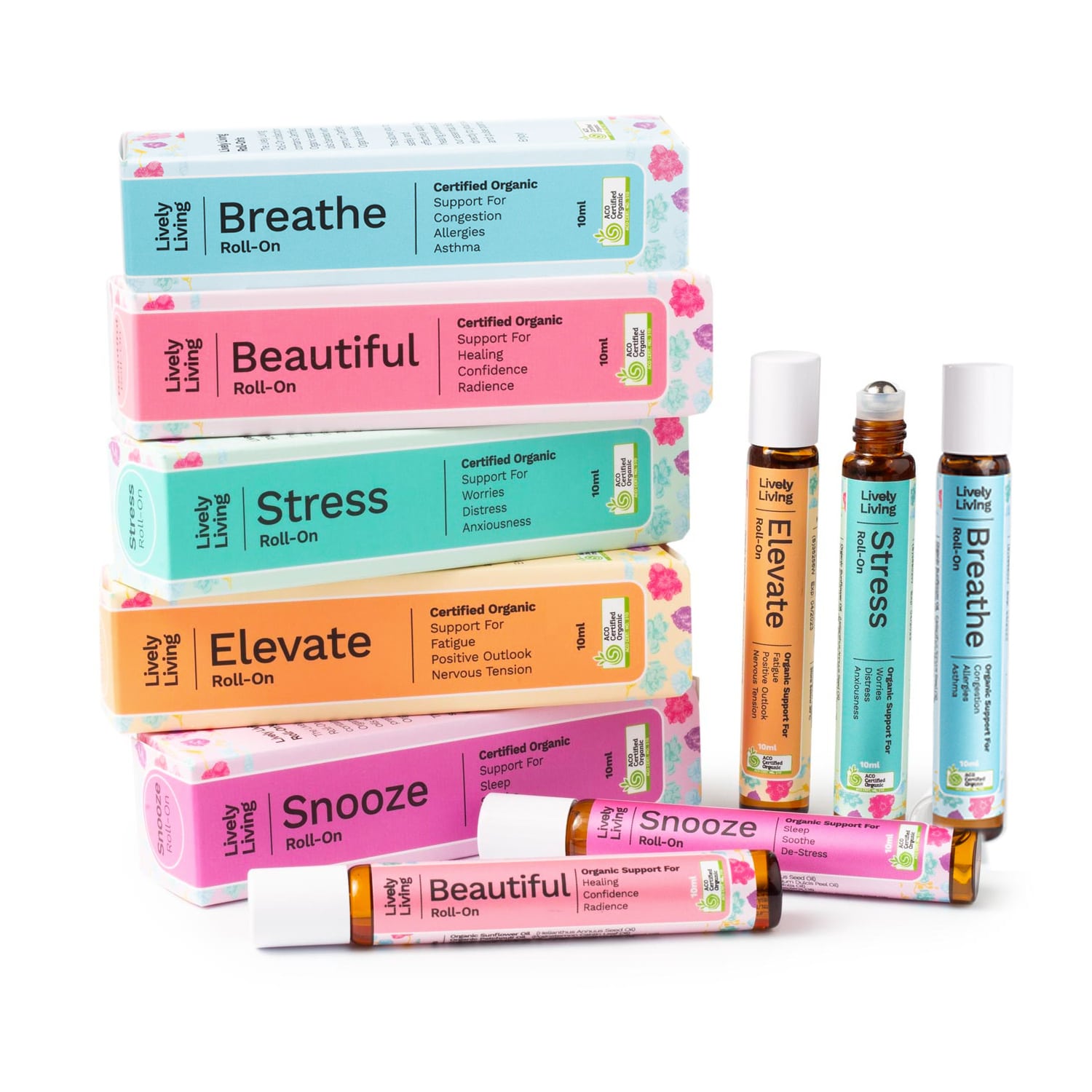 3-Pack Essential Oil Roll-On Blends for Aromatherapy, Stress Relief & Relaxation - Perfect for Home, Office & Travel Use
