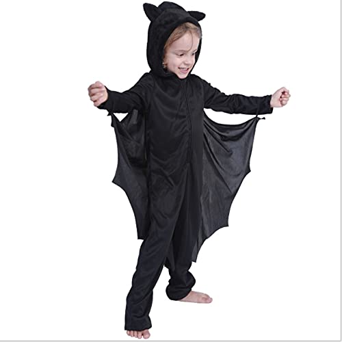 JIFRE Cute Halloween Bat Costume for Kids - Boys & Girls Batwing Outfit with Hood - Perfect for Halloween Parties, Trick or Treating & Cosplay Events