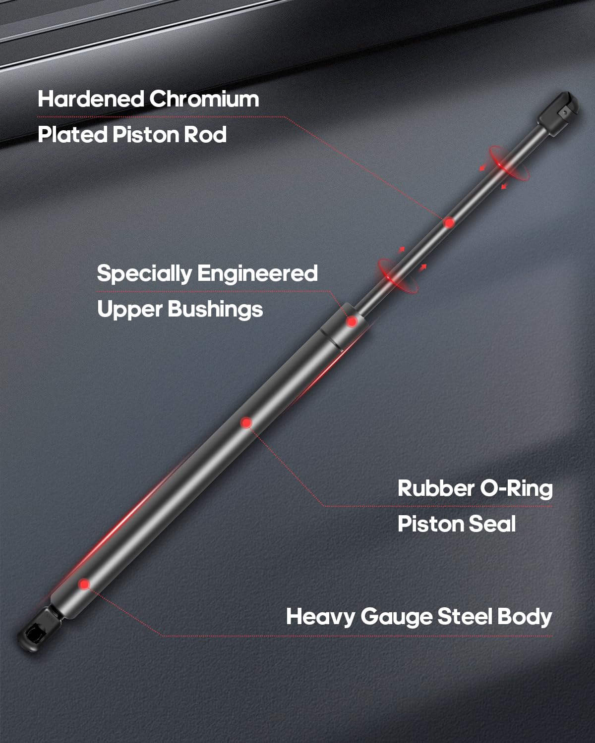 2-Pack CCIYU 6137 Lift Support Struts Gas Springs Shocks Replacement for 2005-2013 Nissan Xterra Rear Liftgate - Perfect for Smooth Hatchback Operation & Easy Cargo Access