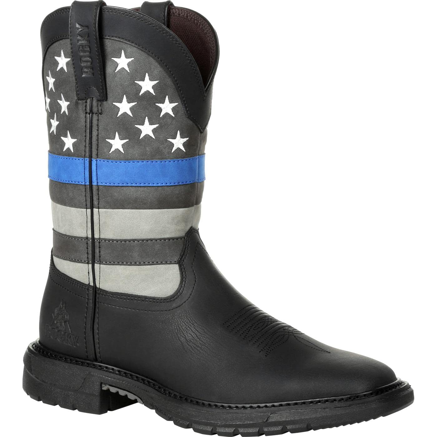 Rocky Men's Code Blue Western Boot - Durable Cowboy Boots for Men | Comfortable & Stylish Riding Boots for Country, Rodeo & Outdoor Adventures