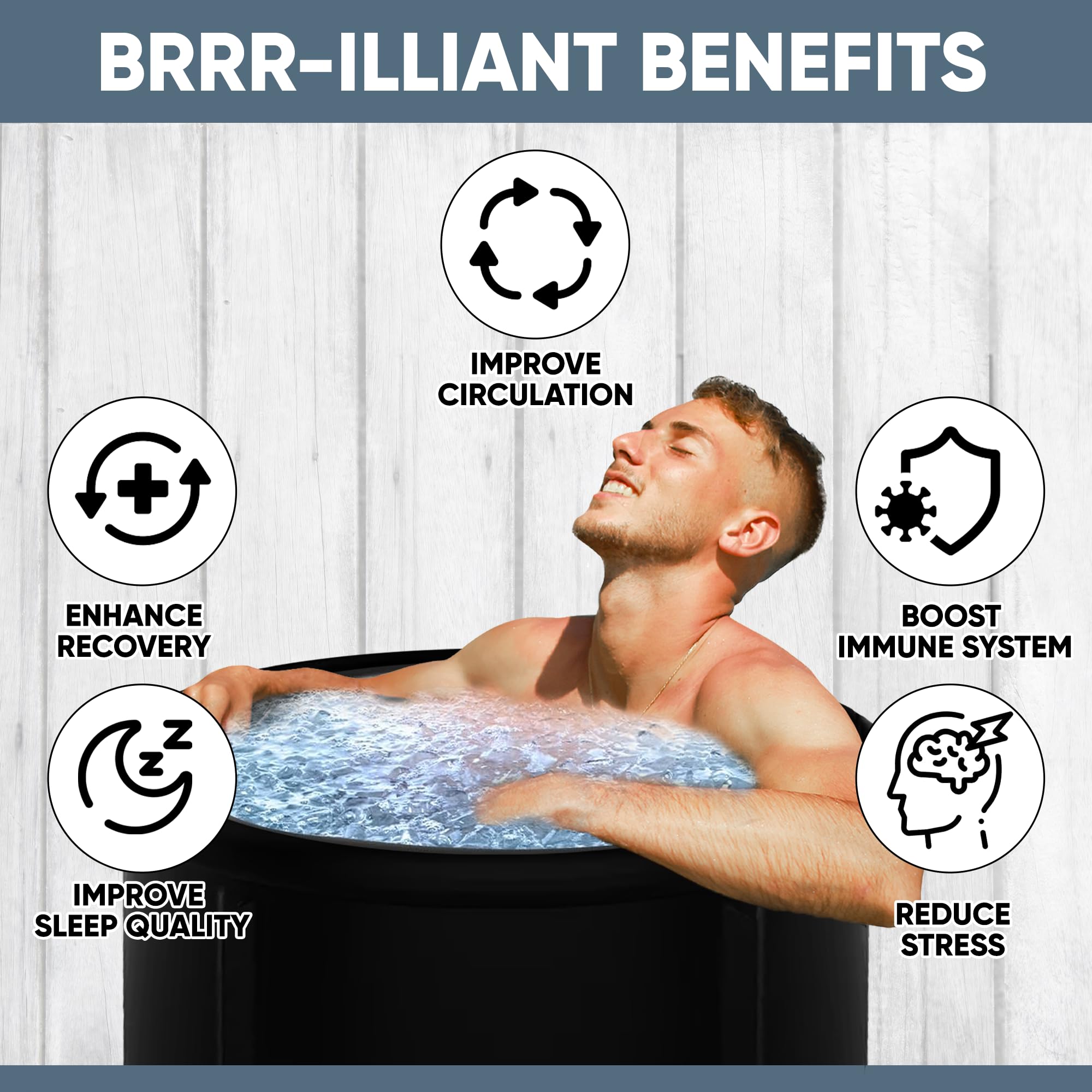 ARCTIC FOX Portable Ice Bath Tub for Athletes - 99 Gallon Inflatable Cold Plunge Tub with Thermal Cover, Air Pump, Travel Bag & Waterproof Timer | Post-Workout Recovery, Muscle Therapy & Athletic Performance Enhancement