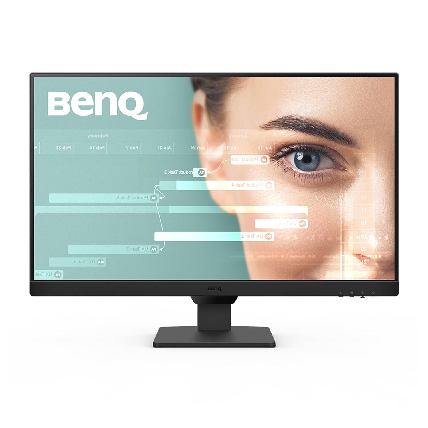 BenQ GW2490 23.8 Inch 100Hz IPS Eye-Care Monitor with Flicker-Free & Low Blue Light - Perfect for Home Office, Gaming, and Graphic Design