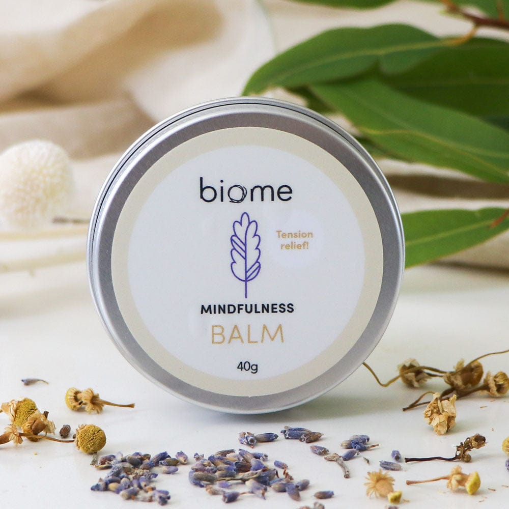 Biome Mindfulness Balm 50g - Organic Stress Relief & Relaxation Cream for Anxiety, Sleep & Self-Care - Perfect for Meditation, Yoga & Nighttime Routine