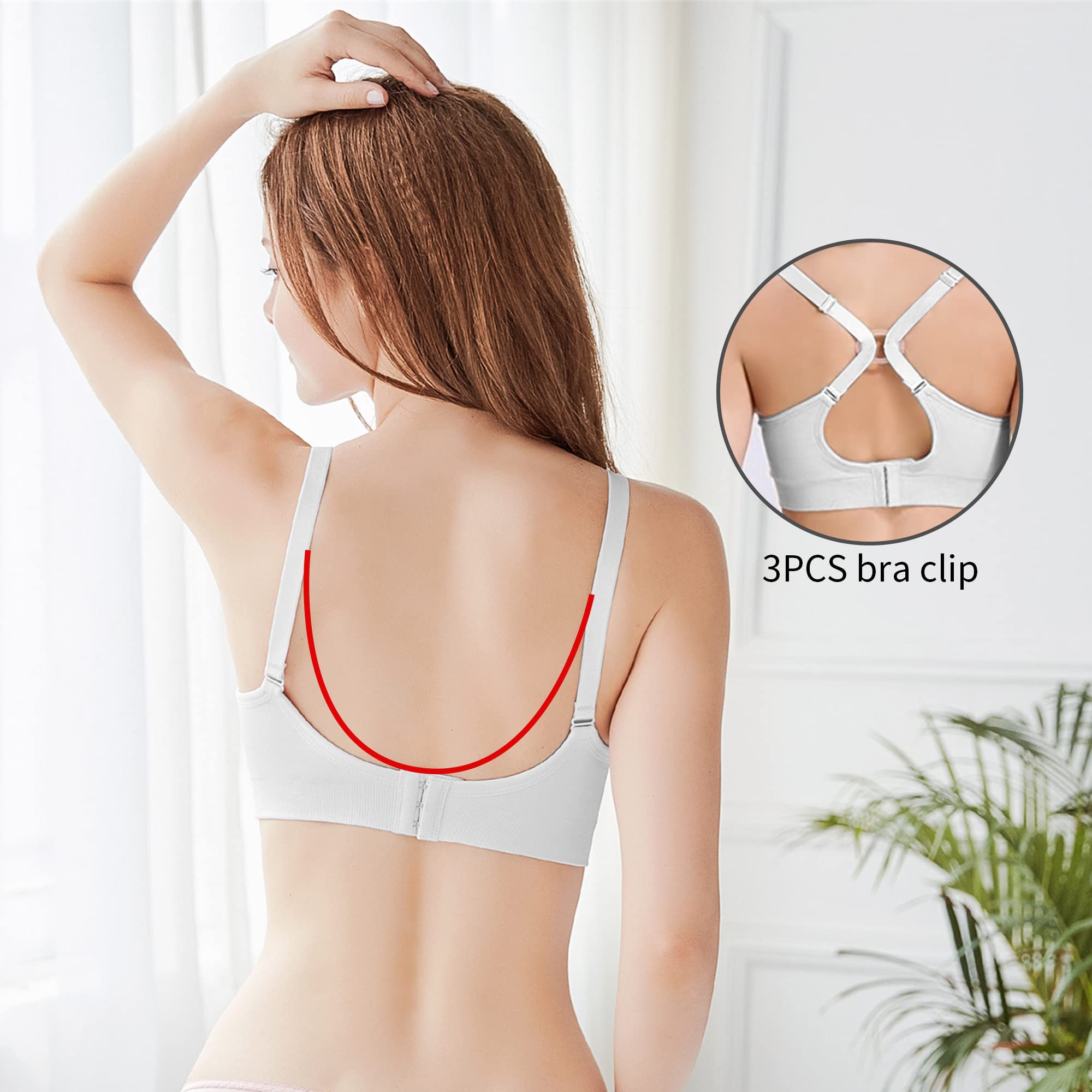 O-WareBaby Seamless Nursing Bra for Women - 3 Pack Maternity & Breastfeeding Bras (S-XXL) - Comfortable Support for Pregnancy, Nursing & Everyday Wear