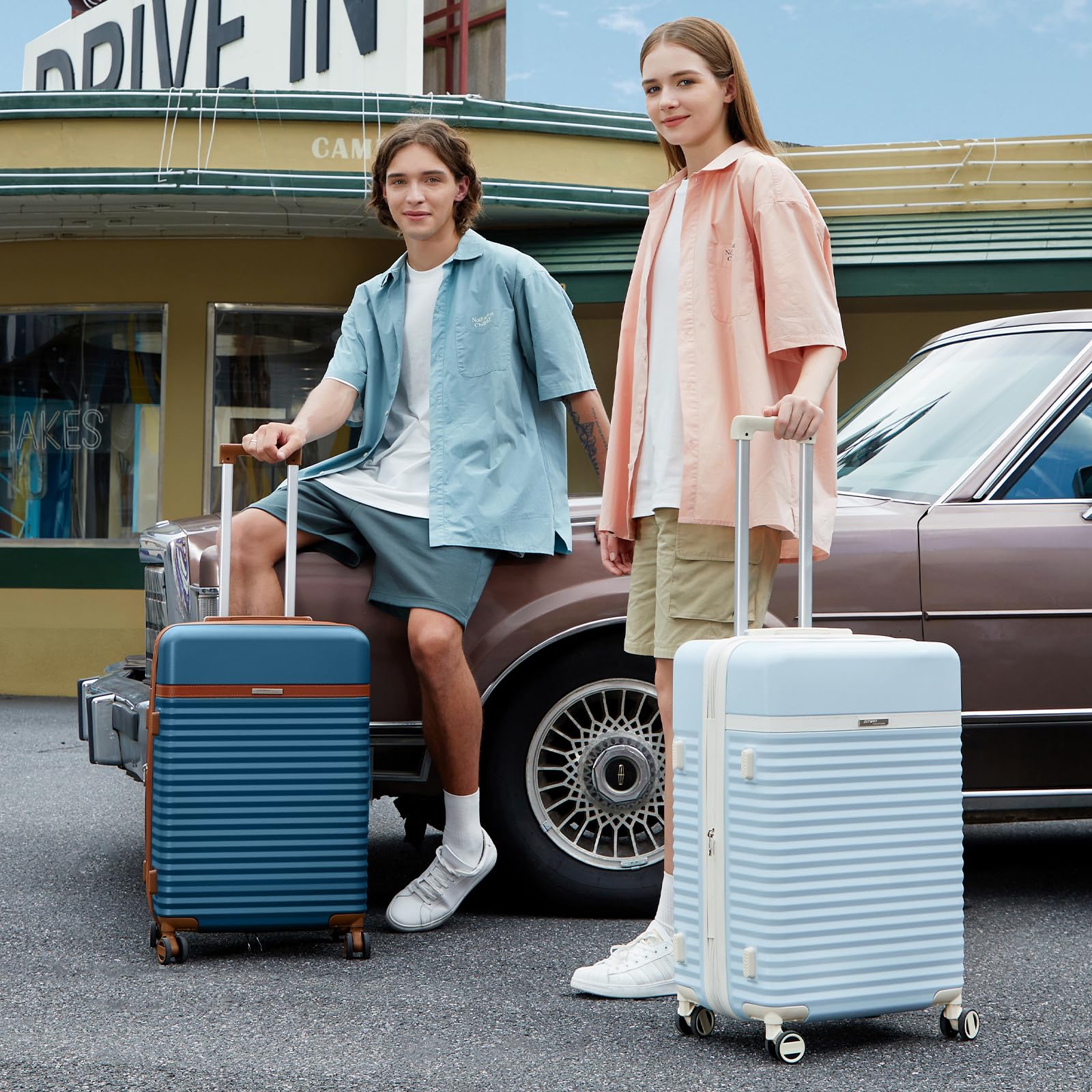 Joyway 24 Inch Expandable Hardside Luggage with 360° Spinner Wheels, TSA Lock & ABS Lightweight Design - Perfect for Air Travel, Business Trips & Vacation Packing