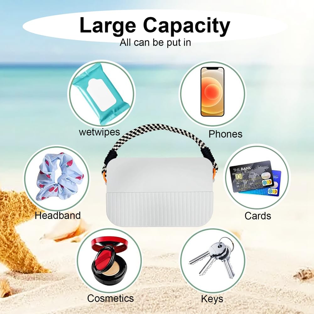 Premium Phone Holder Bag & Key Holder Set - Universal Fit for All Sizes, Cute Charms for Silicone Handbags | Perfect for Women's Fashion Accessories, Travel Organizer & Everyday Essentials