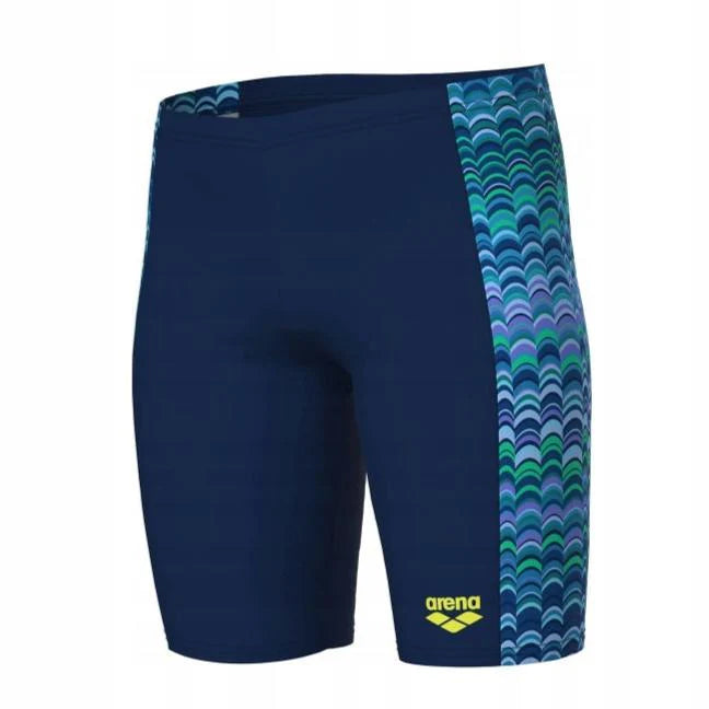 Arena Boys Ondulation Competitive Swim Jammers - Navy/Navy Multi - Perfect for Swim Training, Racing & Pool Workouts