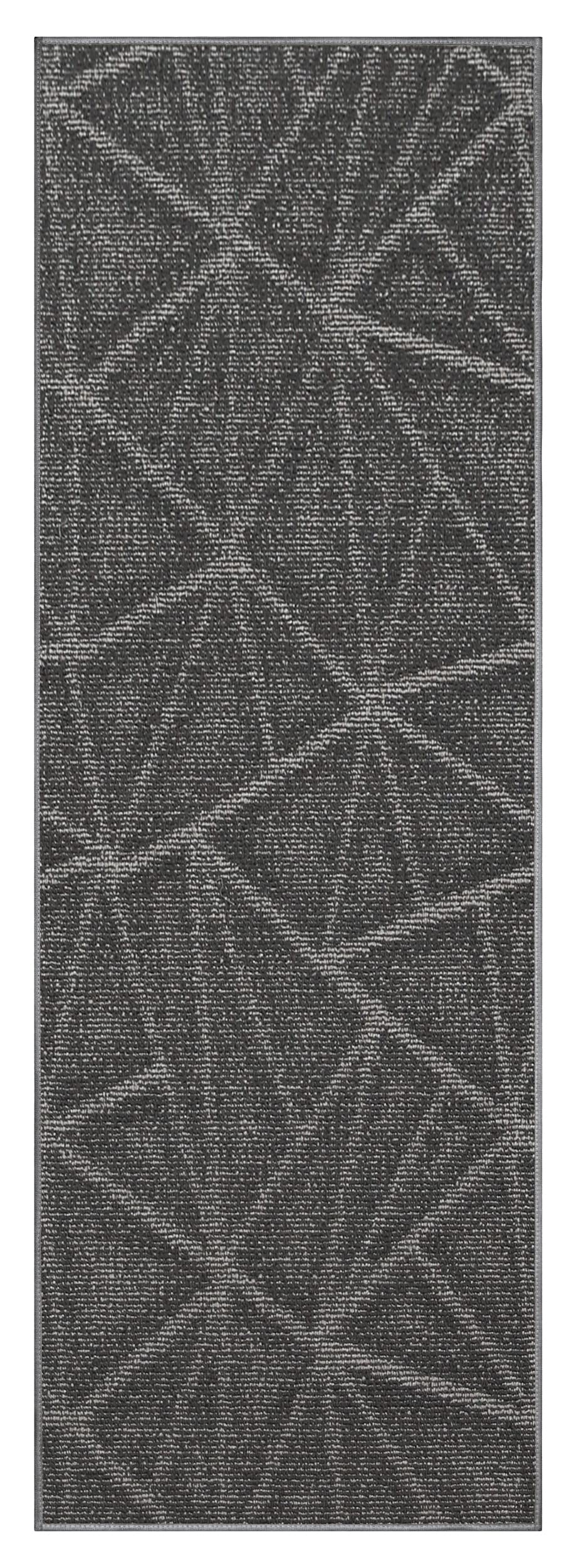 Premium Modern Indoor/Outdoor Commercial Gray Area Rug - 3' x 16' - Durable Runner Rug for Living Room, Dining Room, Bedroom & Office - Made in USA - Perfect for High-Traffic Areas & Home Decor